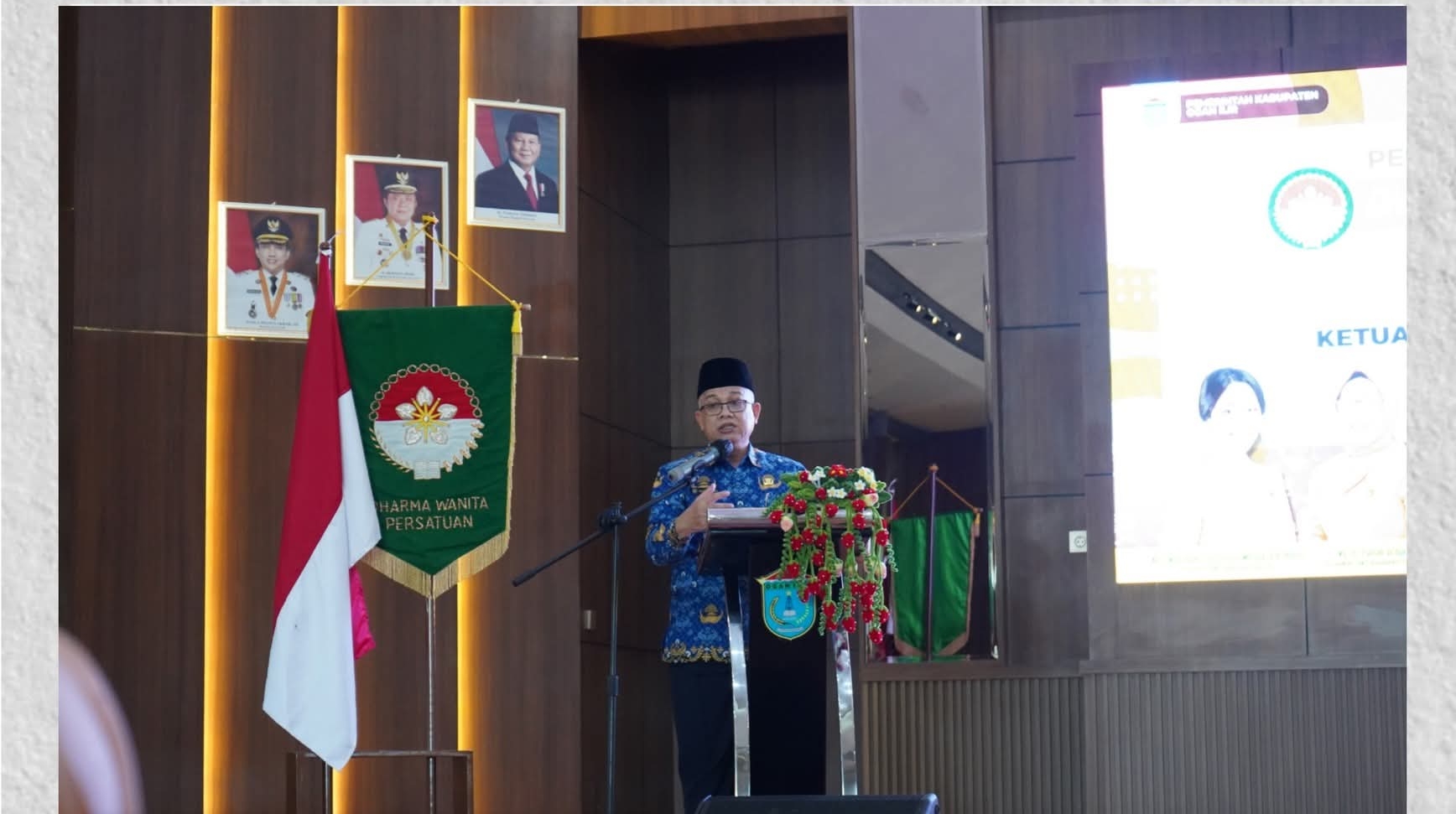Sekda Muhsin Abdullah Hadiri Pengukuhan Pengurus DWP Kabupaten Ogan Ilir Masa Bakti 2024-2029