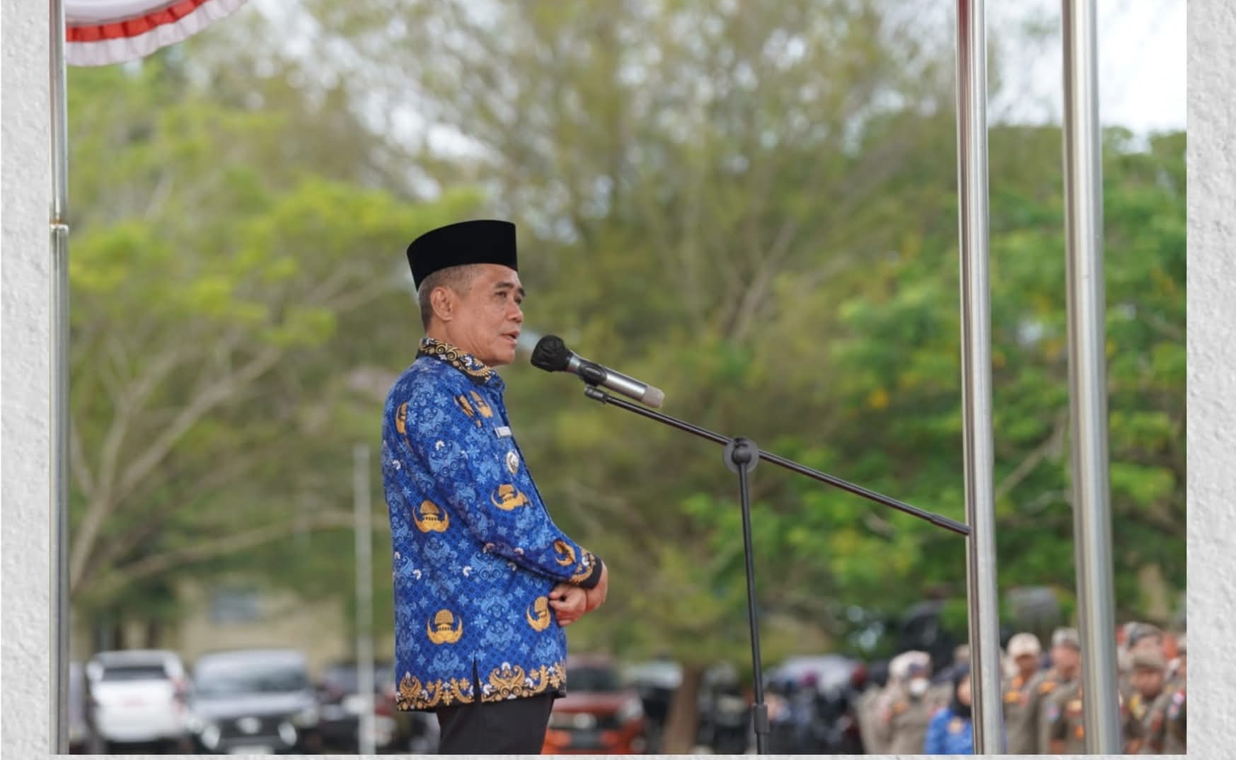 Wabup Ardani Menjadi Pembina Apel Gabungan Pemerintah Kabupaten Ogan Ilir Tahun 2025